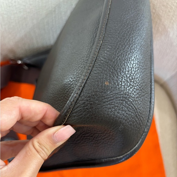 Authentic HERMES EVELYNE GM 1 Taurillon Cafe crossbody - Picture 12 of 16